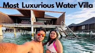 MALDIVES MOST LUXURIOUS RESORT | Overwater Villa TOUR | Luxury Water Villa ROOM TOUR Maldives 🇲🇻