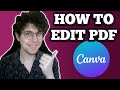 How To Edit PDF In Canva