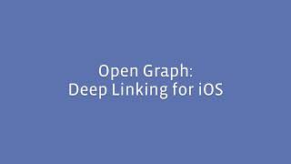 open graph deep linking ios