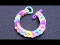 Ave Craft: Amazing Rainbow Bracelet Craft Idea using hair ties. DIY rainbow bracelet tutorial.