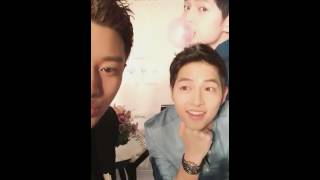 160513 Yizhibo App - Jia Nai Liang's live interview with Song Joong Ki (full)