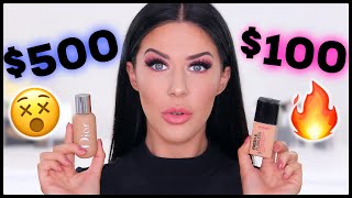 FULL FACE OF DUPES - LUXURY MAKEUP VS DRUGSTORE/AFFORDABLE!!