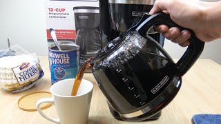 Black + Decker 12 Cup Programmable Coffeemaker Demo