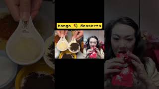 Jenny likes China street food: Mango desserts! Jenny eating show! Chinese Asian food snacks!