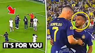 Cristiano Ronaldo Gave his Penalty to Ghareeb vs Al-Shabab 🤯❤️
