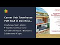 Corner Unit Townhouse FOR SALE in Don Bosco Better Living | Paranaque