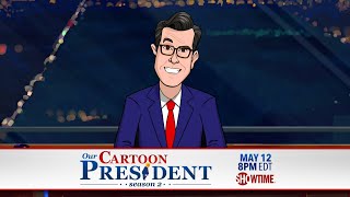 Stephen Colbert Can't Promote 'Our Cartoon President'