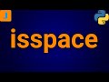 Python isspace