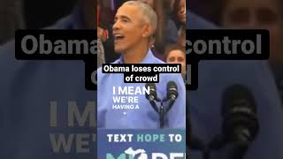 Crowd chants FJB while Obama is trying to speak 😮 #shorts #obama #fjb #election2022 #news