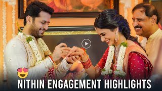 Actor Nithin and Shalini Engagement Moments | Nithin Weds Shalini | Daily Culture