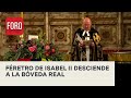 Féretro de Reina Isabel II desciende a la bóveda real - Las Noticias