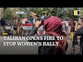 Taliban opens fire to disperse Afghan women’s rally one year since regaining power