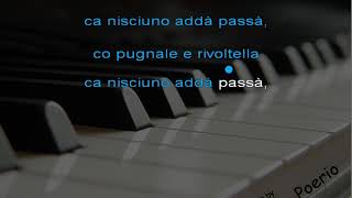 FIGLIOLA CA CERNI FARINA - karaoke senza guida alla voce - (agg' girato Napoli)