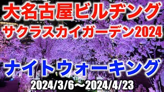 大名古屋ビルヂング サクラスカイガーデン2024 ナイトウォーキング　Great Nagoya Building Sakura Sky Garden 2024 Night Walking 2024/3