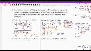 2-3 TEKS 12B Function Notation