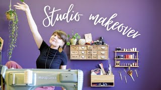 Studio Makeover || for mixed media ART \u0026 CRAFT