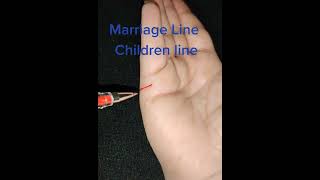 Marriage and children lines #palmistry #shorts