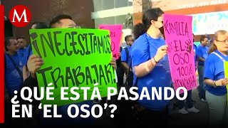 Trabajadores de la fábrica 'El Oso' protestan en Ciudad Judicial en CdMx