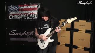 Sawtooth Michael Angelo Batio ST-M24 Satin White Electric Guitar Demo and Overview