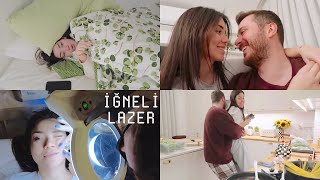 İĞNELİ LAZER SÜRECİM🧏🏻‍♀️ Klasik Aksöz'lerde akşam yemeği🍜👩🏻‍🍳👨🏼‍🍳