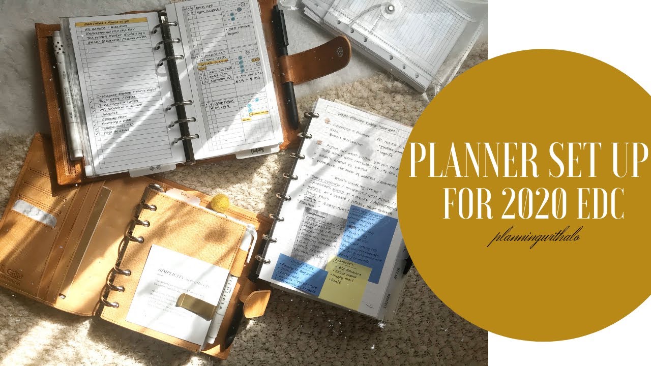 Planner Set Up Youtube