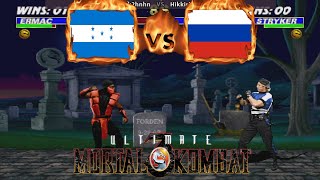 Ultimate Mortal Kombat 3 - kanomk2hnhn (HND) VS (RUS) Hikkirin [umk3] [Fightcade] アルティメット モータルコンバット3