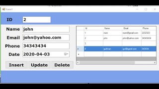 how to inset update/edit Delete sql database in vb.net\visual basic | vb.net insert update delete