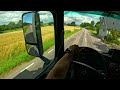 pov truck driving sweden beautiful view mercedes benz 4k asmr