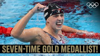 Katie Ledecky 🏊‍♀️  Always out to make history!