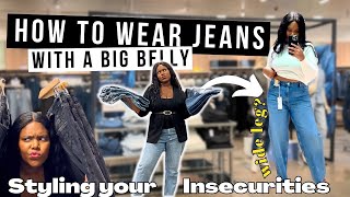 How to wear jeans when you have a big tummy? | Styling your Insecurities