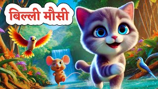 Billi Mausi Badi Sayani | बिल्ली मौसी बड़ी सयानी | Hindi  Rhymes  for Kids