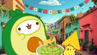 Molang and Piu Piu taste Mexican AVOCADO🥑