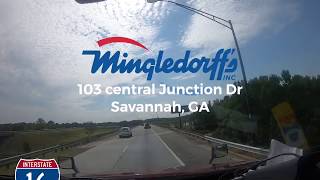 Mingledorff’s 103 central junction dr savannah, Ga driving video directions tight right turn
