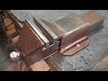 how to make bench vise diy metal bench vise