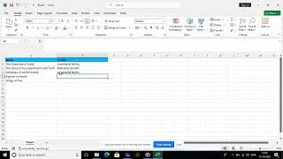 Autocomplete of Text in Excel