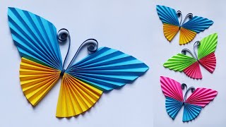 Butterfly Cutting | How To Make Beautiful Butterfly | Easy Paper Butterfly Wall Decoration