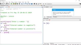 python program to find entered number is positive or negative