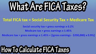 What Is And How To Calculate FICA Taxes Explained, Social Security Taxes And Medicare Taxes