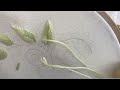 leaf stitch easy hand embroidery for beginners. الطرز باليد للمبتدئات