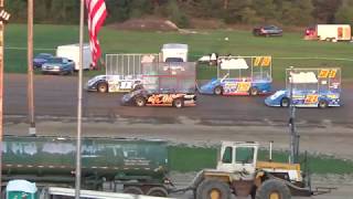 Outlaw Late Models 4 car dash at Crystal Motor Speedway on 09-15-2018!