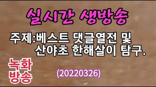 베스트 댓글열전 및 산야초 한해살이 탐구