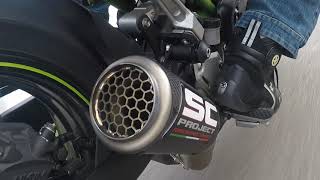 SC-Project CR-T Muffler for Kawasaki Z900 with Max Temporali