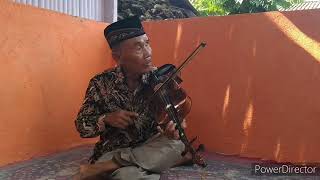 Musik banyuwangian... no vokal sangu turu... master biola pak timbul