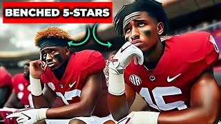 5-Stars are getting NO playing time at Alabama..