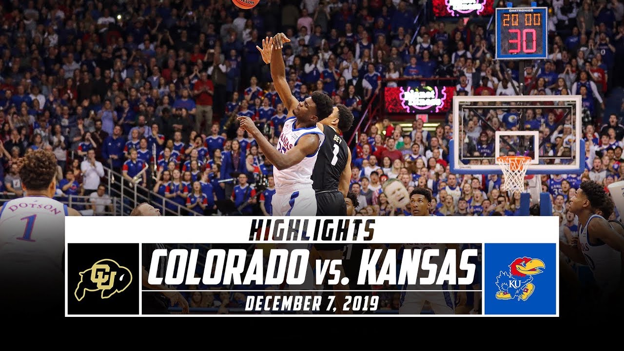 No. 20 Colorado Vs. No. 2 Kansas Basketball Highlights (2019-20 ...