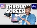 How To Create A Through Screen Effect In After Effects