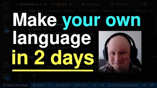 Retrospective on JT's Lang Jam 0001 - Making a programming language in 48 hours!