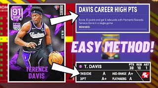 HOW TO GET 35 POINTS + 6 REBOUNDS WITH TERENCE DAVIS IN NBA 2K22 MYTEAM! EASIEST METHOD!