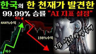 한국의 한 천재가 발견한 승률 99%  AI 지표 설정 #지표 #볼린저밴드 #rsi #비트코인 #엘리어트파동