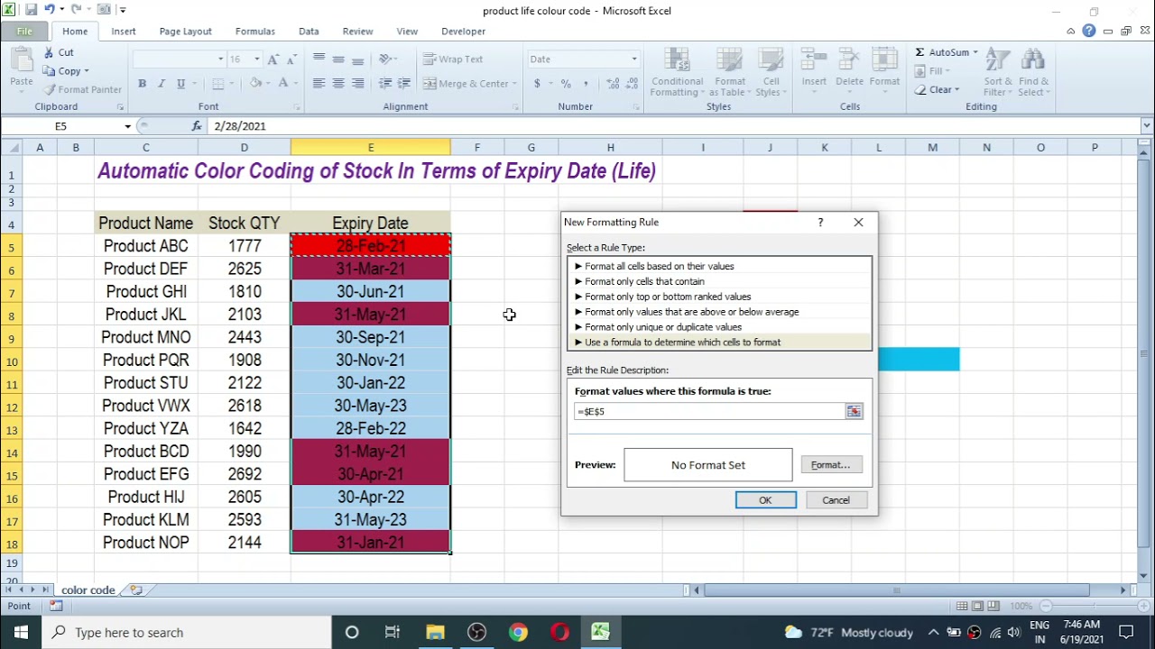 How To Add Expiry Date In Excel - Printable Templates Free